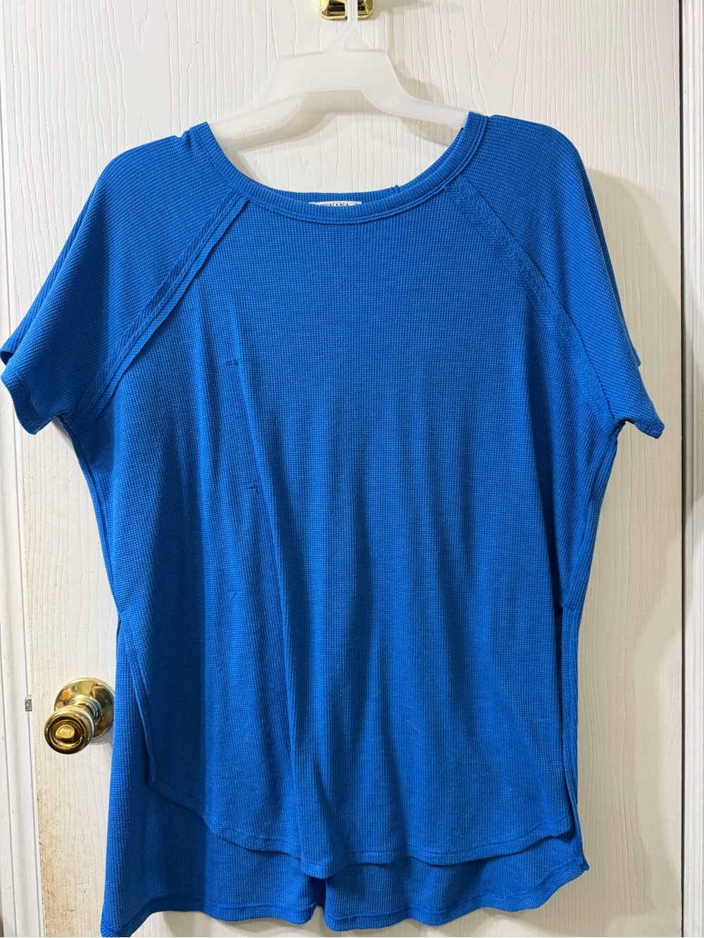 Zenana Outfitters Bright Blue Short-Sleeve Knit Top